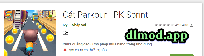 Cát parkour - pk sprint mod vô hạn tiền
