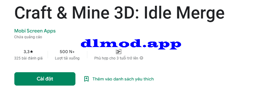 craft mine 3d idle merge hack
