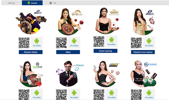 Chon tai phien ban app BK8 he Android1